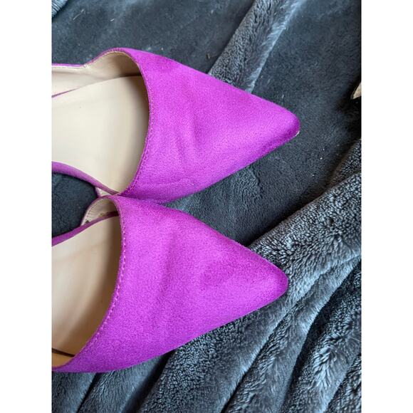 Hot Pink D'Orsay Flats - EUC - 8.5 - Picture 4 of 6